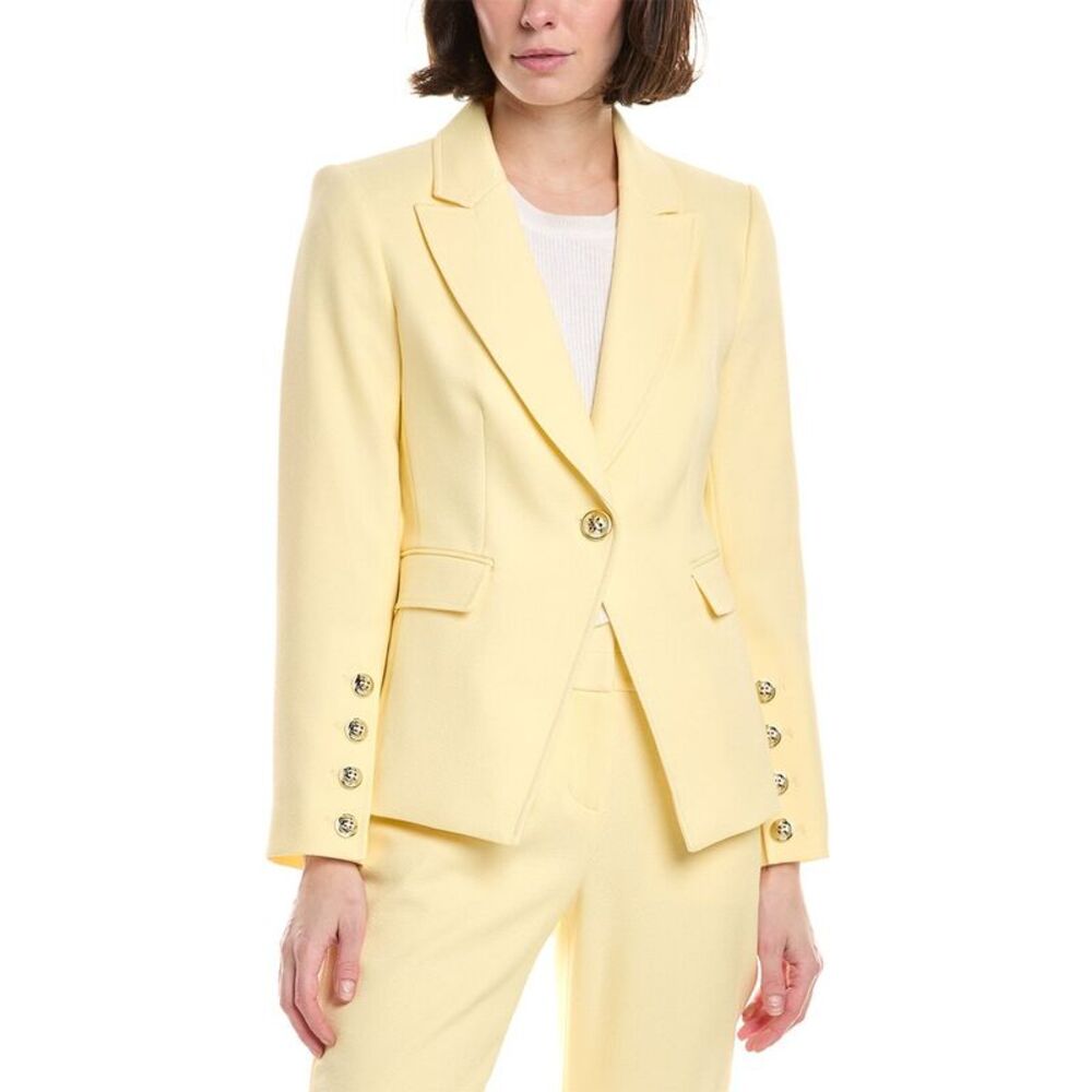 Tahari Asl Womens  Petite Blazer, Yellow